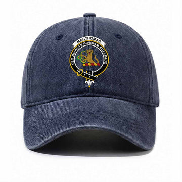 MacThomas (McThomas) Scottish Clan Crest Washed Baseball Cap