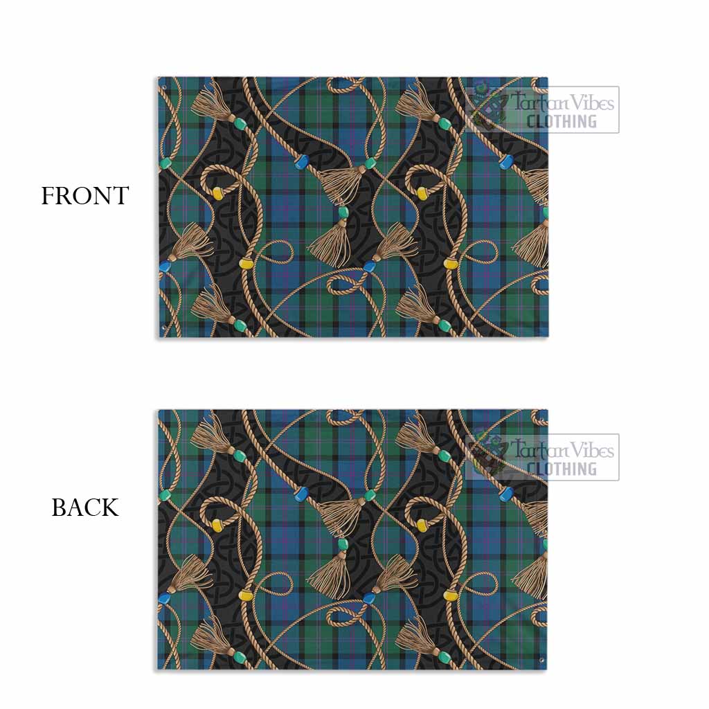 MacThomas (McThomas) Scottish Tartan Twisted Ropes Stylized House Flag - Tartan Vibes Clothing