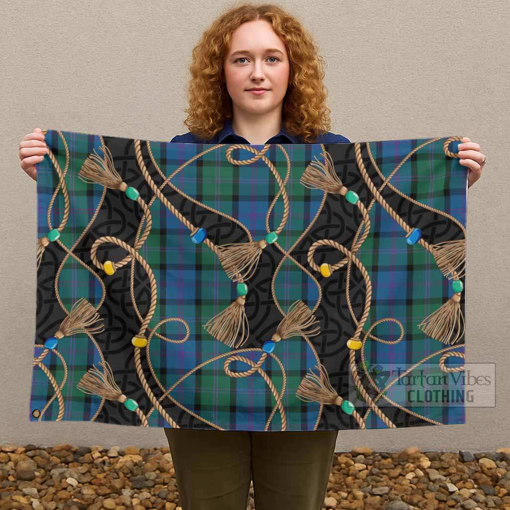 MacThomas (McThomas) Scottish Tartan Twisted Ropes Stylized House Flag - Tartan Vibes Clothing