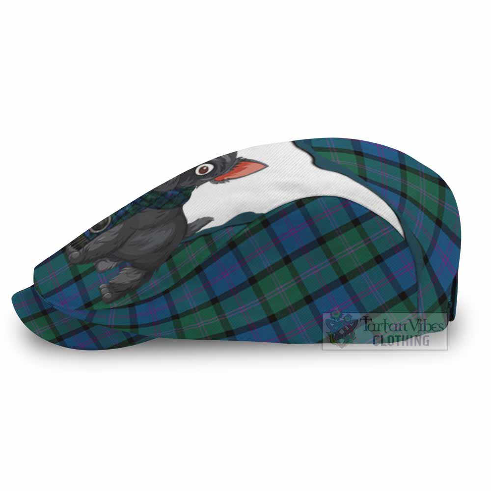 MacThomas (McThomas) Scottish Terrier Tartan Flat Cap, Jeff Cap Thistle Heritage Art - Tartan Vibes Clothing