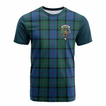 MacThomas (McThomas) Tartan Accent Cotton T-shirt with Family Crest