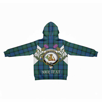 MacThomas (McThomas) Tartan Family Crest Kid Hoodie Scottish Burns Night Thistle Floral