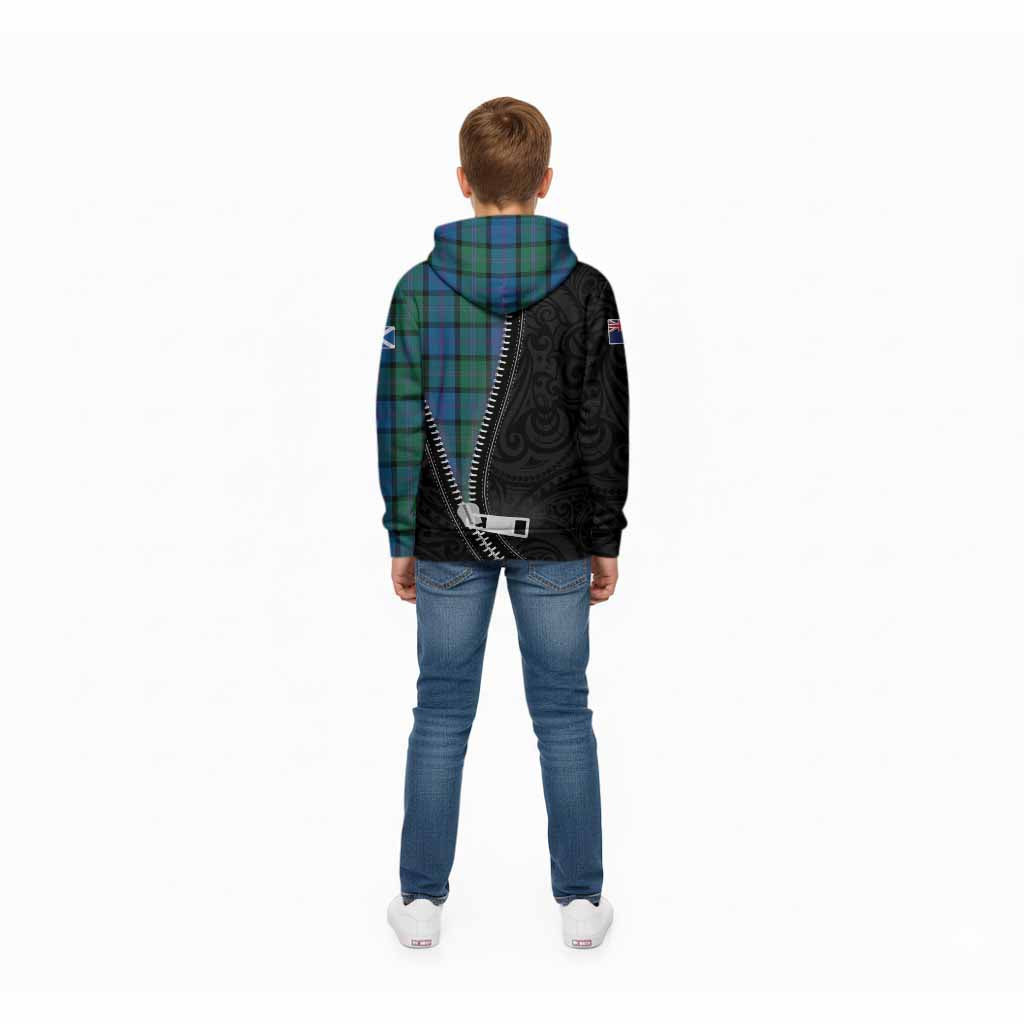 MacThomas (McThomas) Tartan Kid Hoodie New Zealand Pattern Unique Zipper Stylized