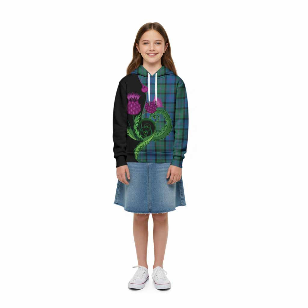 MacThomas (McThomas) Tartan Kid Hoodie Traditional Scottish Thistle