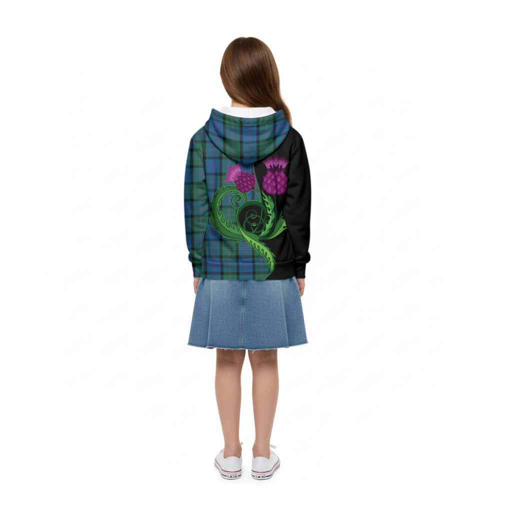 MacThomas (McThomas) Tartan Kid Hoodie Traditional Scottish Thistle