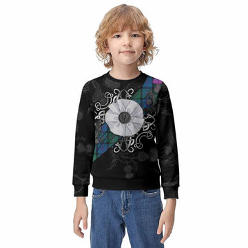 MacThomas (McThomas) Tartan Kid Knitted Sweatshirt Jacobite White Rose Kid - Tartan Vibes Clothing
