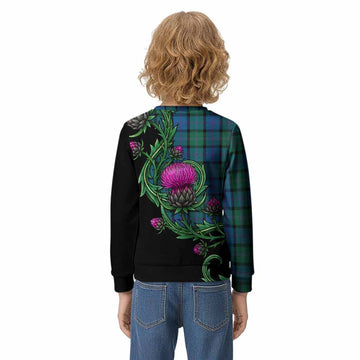 MacThomas (McThomas) Tartan Kid Knitted Sweatshirt Resilient Scottish Thistle - Tartan Vibes Clothing
