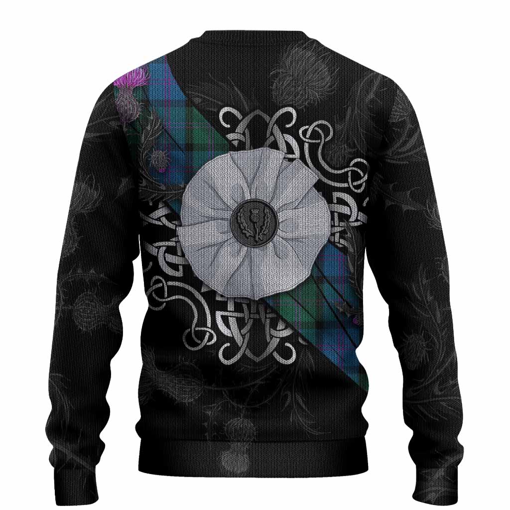 MacThomas (McThomas) Tartan Knitted Sweater Jacobite White Rose - Tartan Vibes Clothing