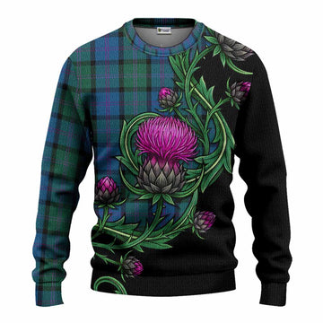 MacThomas (McThomas) Tartan Knitted Sweater Resilient Scottish Thistle Unisex - Tartan Vibes Clothing