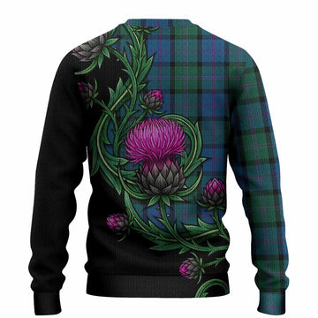 MacThomas (McThomas) Tartan Knitted Sweater Resilient Scottish Thistle - Tartan Vibes Clothing