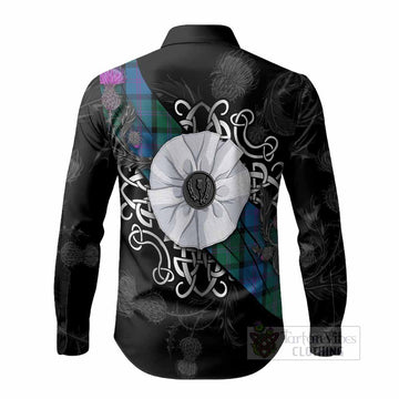 MacThomas (McThomas) Tartan Long Sleeve Button Shirts Jacobite White Rose - Tartan Vibes Clothing