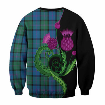 MacThomas (McThomas) Tartan Sweatshirt Traditional Scottish Thistle