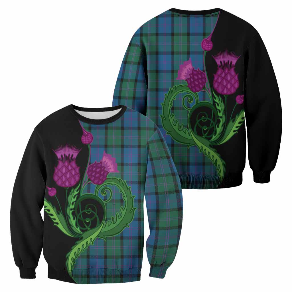 MacThomas (McThomas) Tartan Sweatshirt Traditional Scottish Thistle