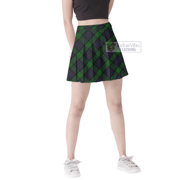 MacWilliam (McWilliam) Tartan Women's Plated Mini Skirt Cross Style