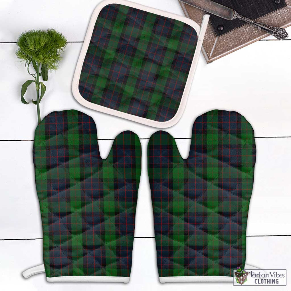 MacWilliam (McWilliam) Tartan Combo Oven Mitt & Pot-Holder Combo 2 Oven Mitt & 1 Pot-Holder Black - Tartan Vibes Clothing