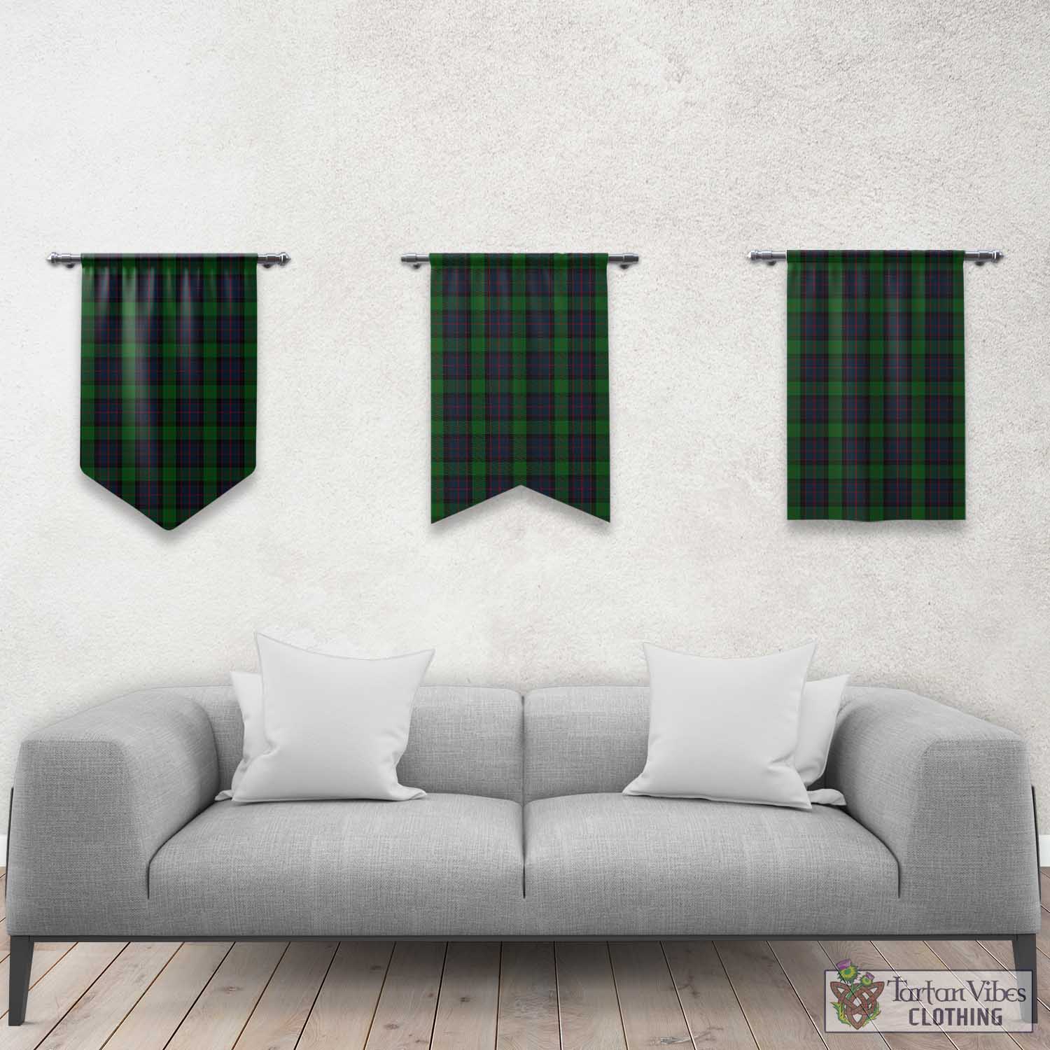 MacWilliam (McWilliam) Tartan Gonfalon, Tartan Banner Rectangle - Tartan Vibes Clothing