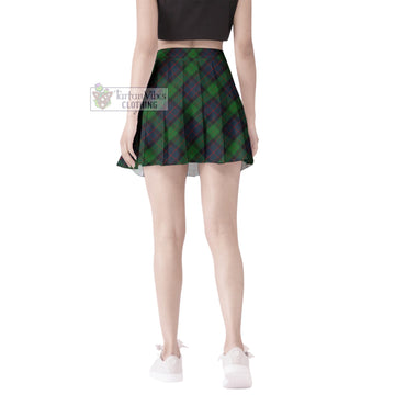 MacWilliam (McWilliam) Tartan Women's Plated Mini Skirt Cross Style