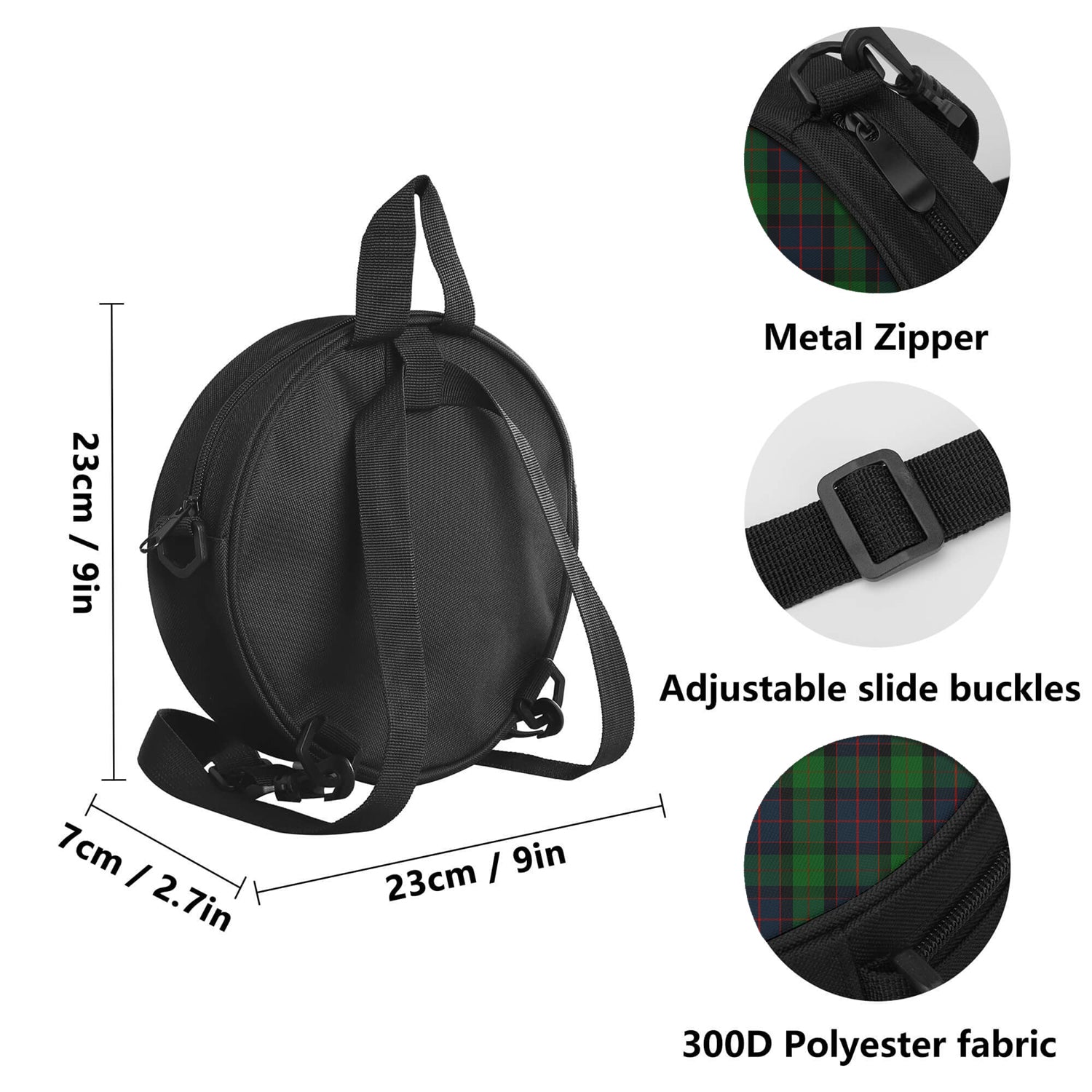 MacWilliam (McWilliam) Tartan Round Satchel Bags - Tartan Vibes Clothing