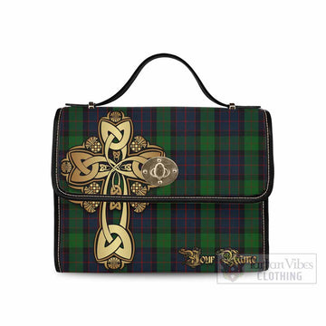 MacWilliam (McWilliam) Tartan Waterproof Canvas Bag Golden Thistle Celtic Cross Style