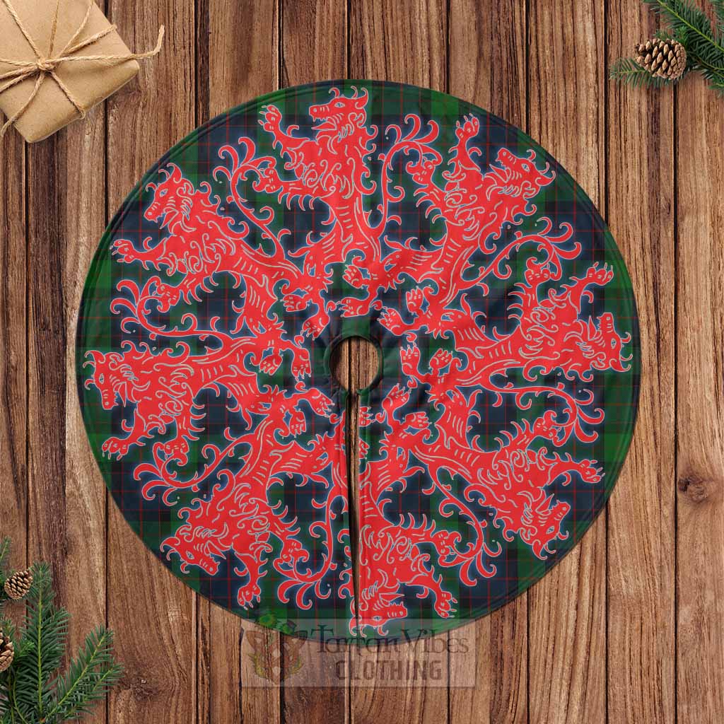 MacWilliam (McWilliam) Tartan Christmas Tree Skirt Lion Rampant Style Casual Tree Skirts - Tartan Vibes Clothing