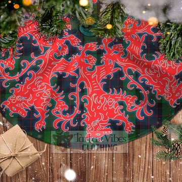 Tartan Vibes Clothing MacWilliam (McWilliam) Tartan Christmas Tree Skirt Lion Rampant Style
