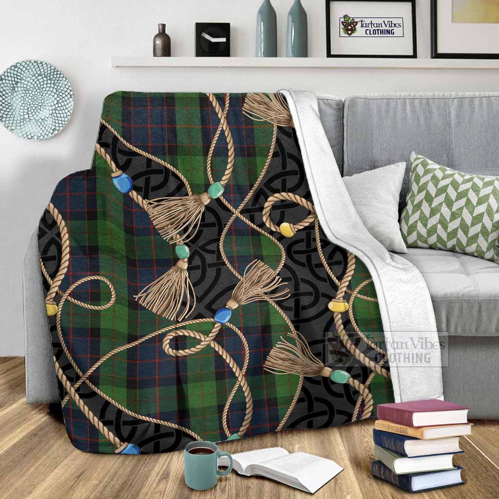 MacWilliam (McWilliam) Scottish Tartan Twisted Ropes Stylized Blanket - Tartan Vibes Clothing