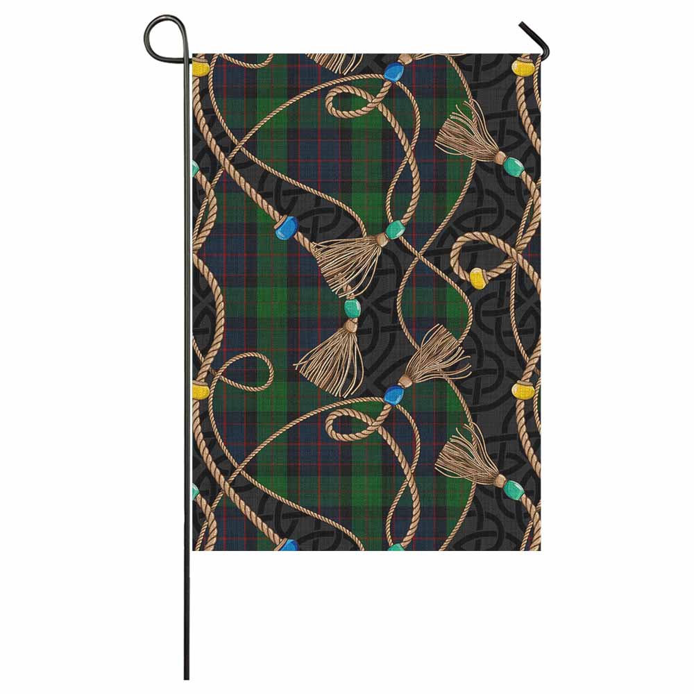 MacWilliam (McWilliam) Scottish Tartan Twisted Ropes Stylized Garden Flag 59 × 35 in (150 × 89 cm) - Tartan Vibes Clothing