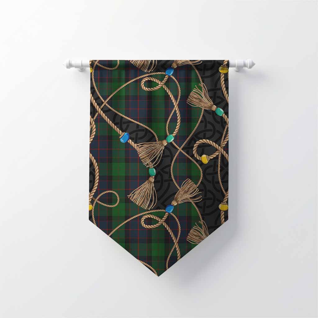 MacWilliam (McWilliam) Scottish Tartan Twisted Ropes Stylized Gonfalon Chevron - Tartan Vibes Clothing
