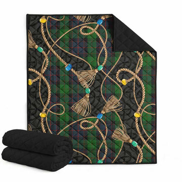 MacWilliam (McWilliam) Scottish Tartan Twisted Ropes Stylized Premium Quilt Super King Quilt 91" x 110" - Tartan Vibes Clothing
