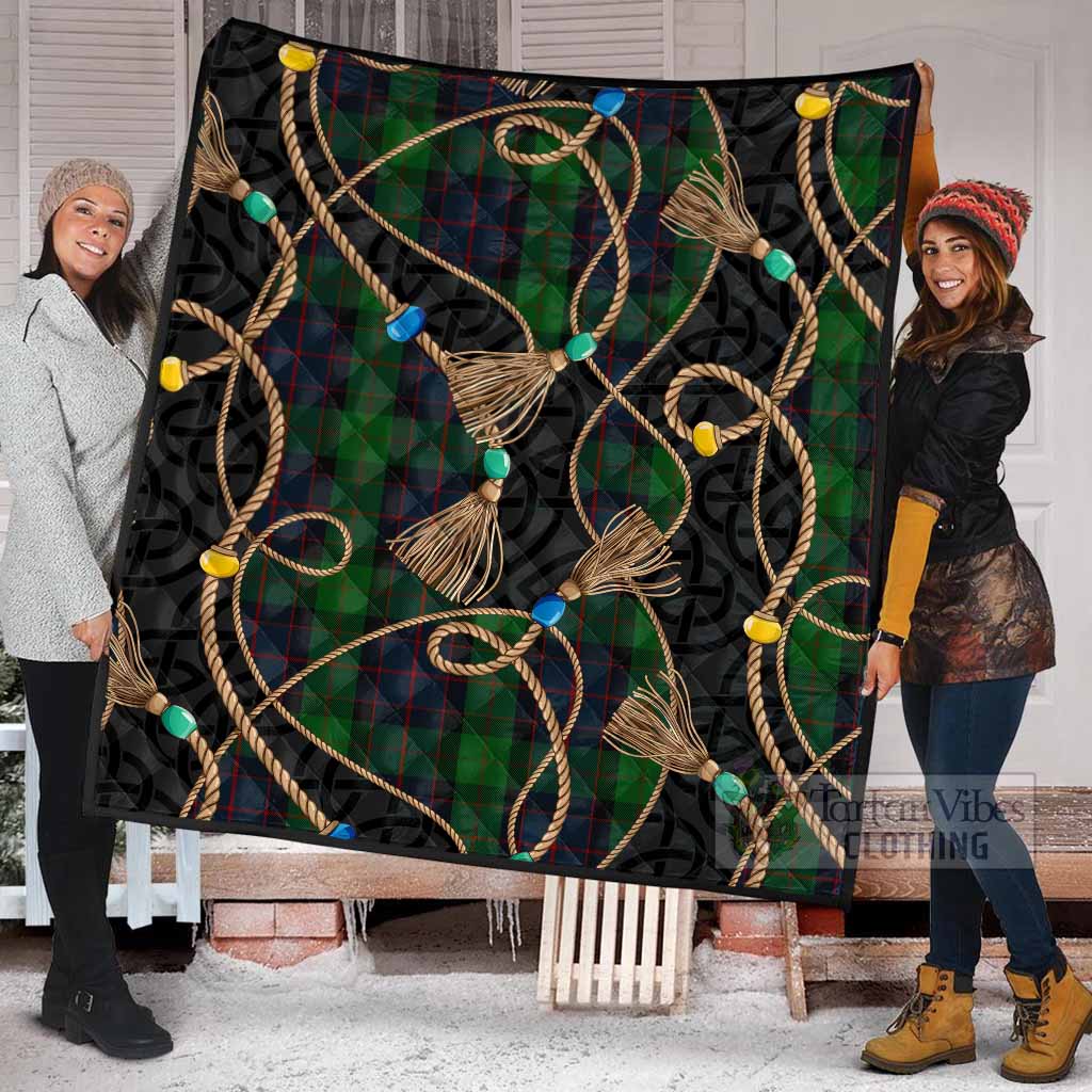 MacWilliam (McWilliam) Scottish Tartan Twisted Ropes Stylized Premium Quilt - Tartan Vibes Clothing