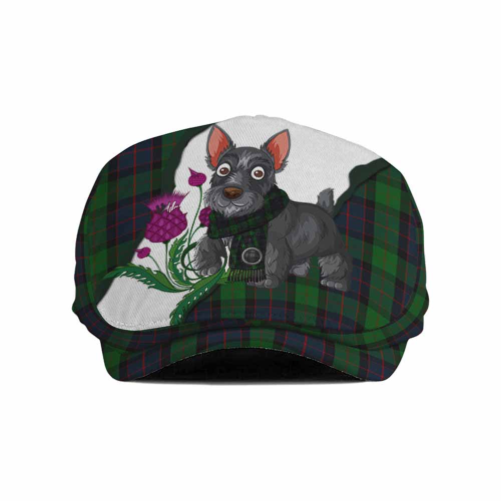 MacWilliam (McWilliam) Scottish Terrier Tartan Flat Cap, Jeff Cap Thistle Heritage Art Flat Cap - Tartan Vibes Clothing