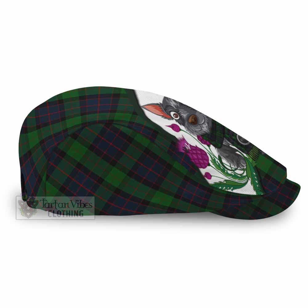 MacWilliam (McWilliam) Scottish Terrier Tartan Flat Cap, Jeff Cap Thistle Heritage Art - Tartan Vibes Clothing