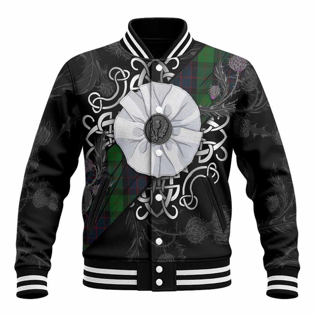 MacWilliam (McWilliam) Tartan Baseball Jacket Jacobite White Rose Unisex - Tartan Vibes Clothing