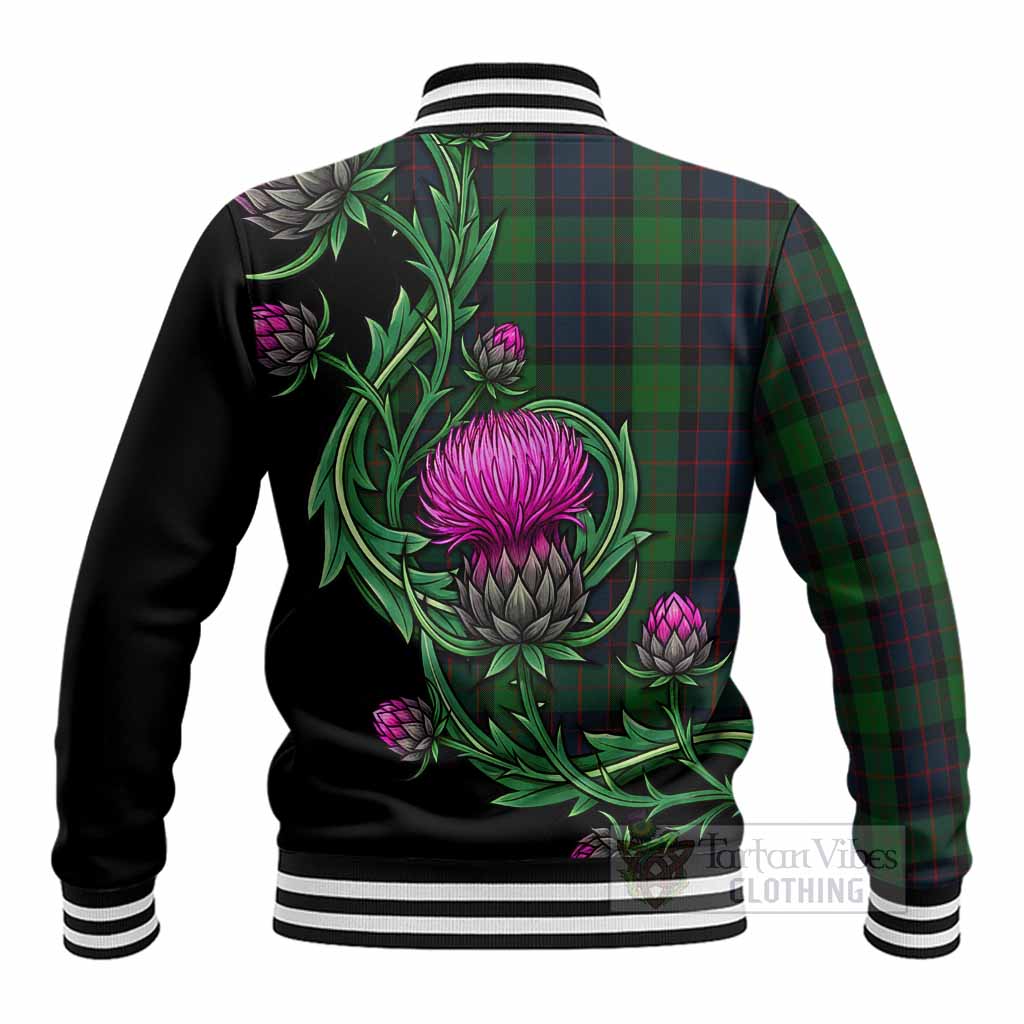 MacWilliam (McWilliam) Tartan Baseball Jacket Resilient Scottish Thistle - Tartan Vibes Clothing