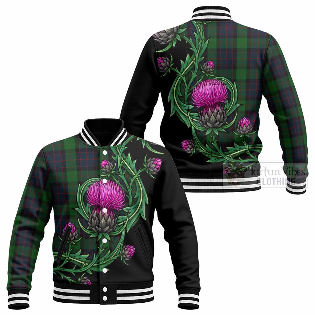 MacWilliam (McWilliam) Tartan Baseball Jacket Resilient Scottish Thistle - Tartan Vibes Clothing