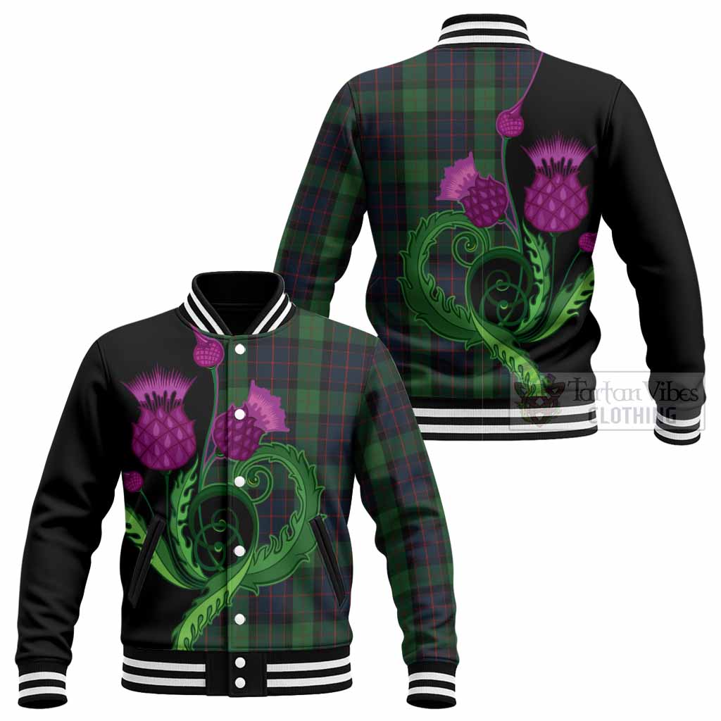 MacWilliam (McWilliam) Tartan Baseball Jacket Traditional Scottish Thistle - Tartan Vibes Clothing
