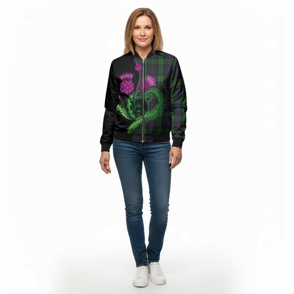MacWilliam (McWilliam) Tartan Bomber Jacket Traditional Scottish Thistle