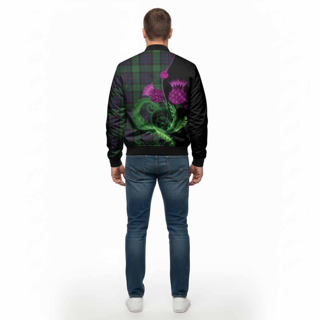 MacWilliam (McWilliam) Tartan Bomber Jacket Traditional Scottish Thistle