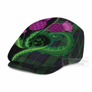 MacWilliam (McWilliam) Tartan Flat Cap, Jeff Cap Traditional Scottish Thistle