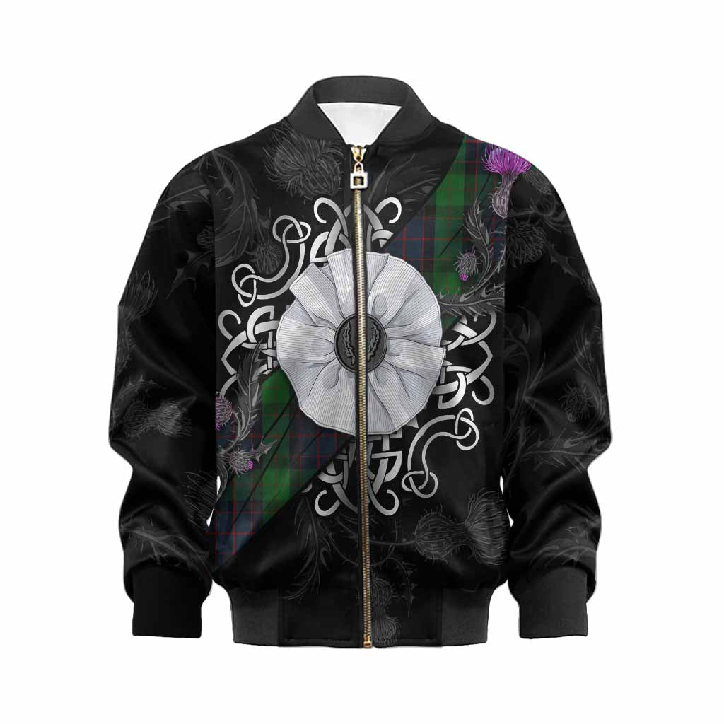 MacWilliam (McWilliam) Tartan Kid Bomber Jacket Jacobite White Rose Kid XS - Tartan Vibes Clothing