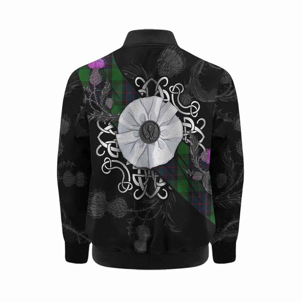 MacWilliam (McWilliam) Tartan Kid Bomber Jacket Jacobite White Rose Kid - Tartan Vibes Clothing