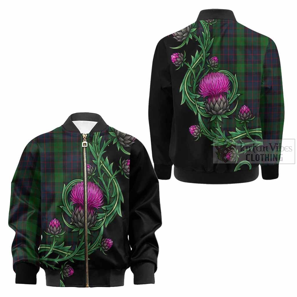 MacWilliam (McWilliam) Tartan Kid Bomber Jacket Resilient Scottish Thistle - Tartan Vibes Clothing