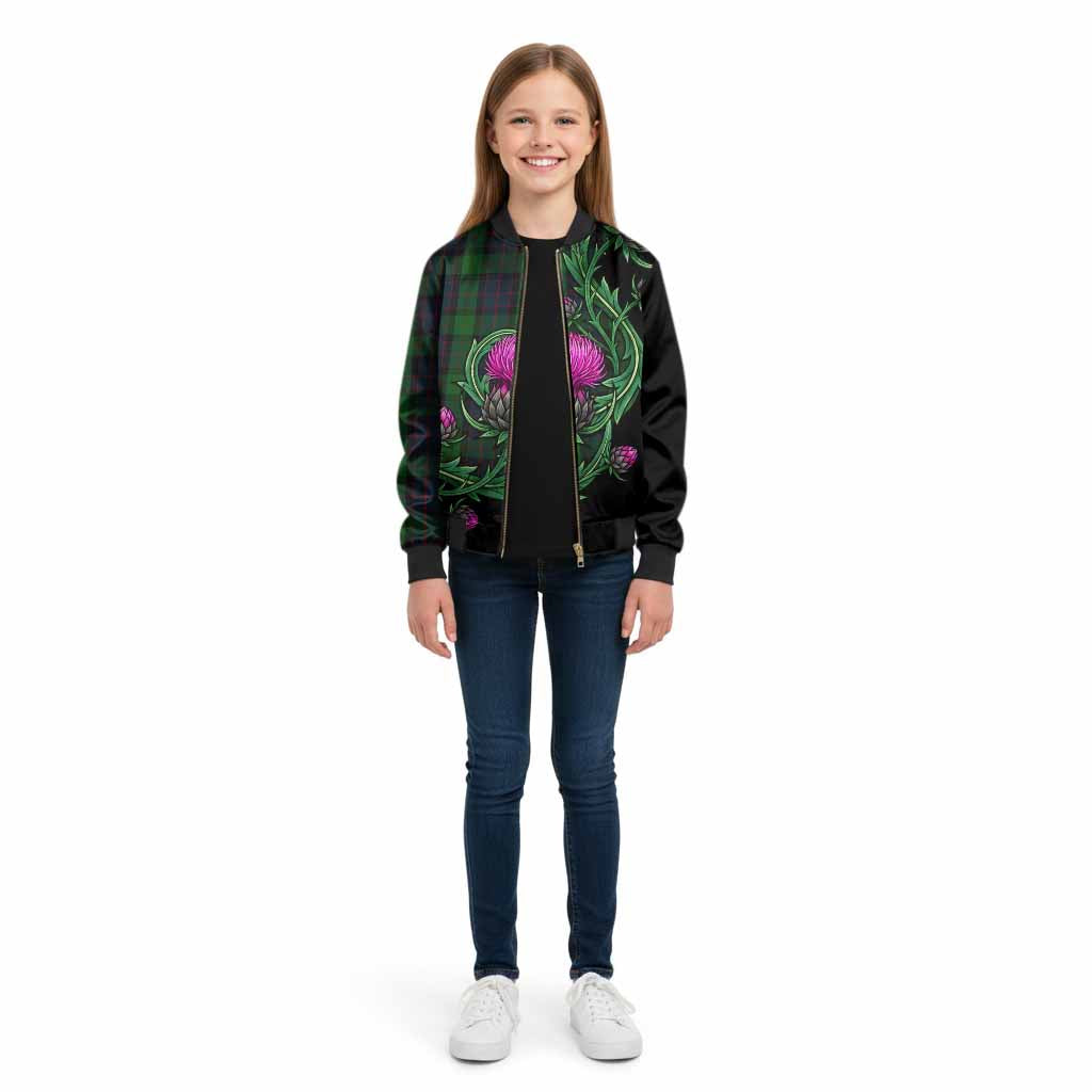 MacWilliam (McWilliam) Tartan Kid Bomber Jacket Resilient Scottish Thistle - Tartan Vibes Clothing
