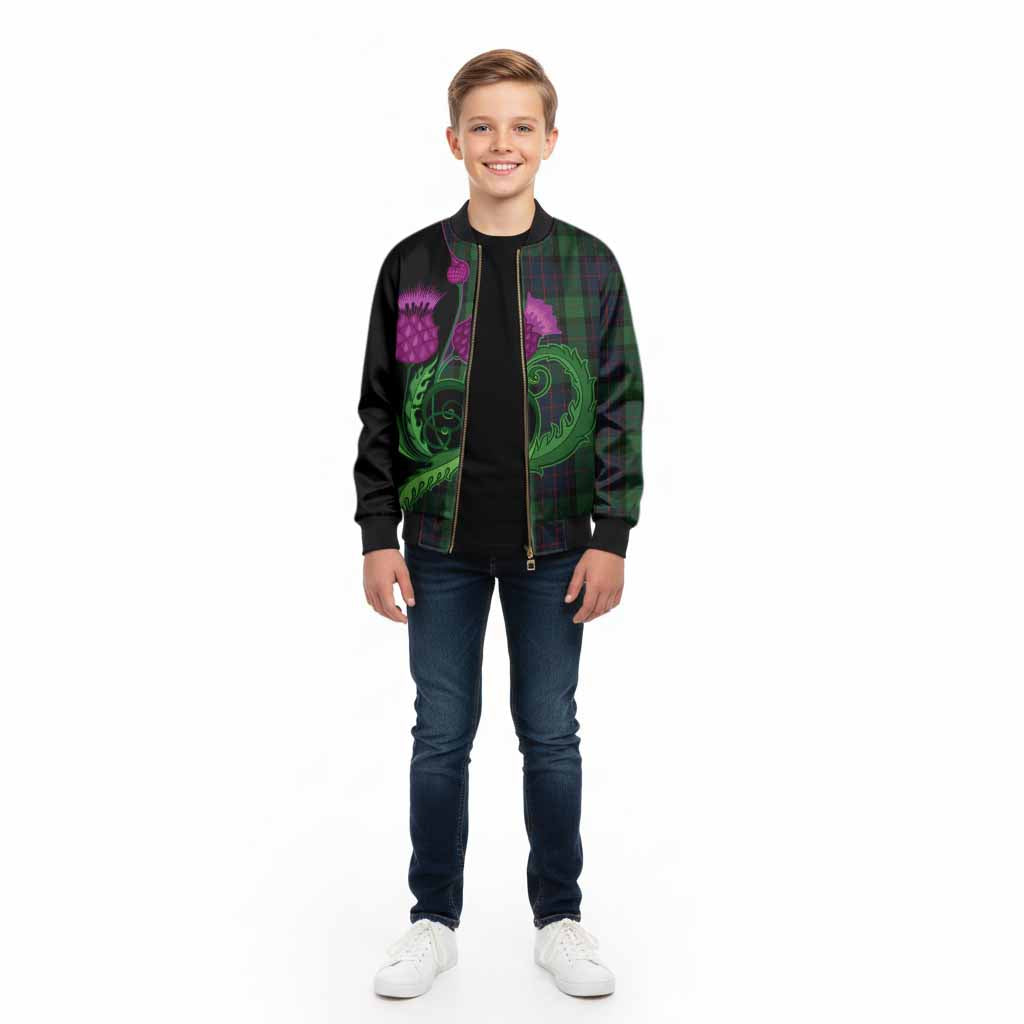MacWilliam (McWilliam) Tartan Kid Bomber Jacket Traditional Scottish Thistle - Tartan Vibes Clothing