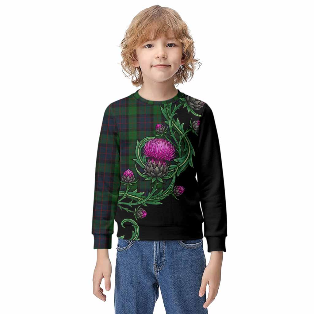 MacWilliam (McWilliam) Tartan Kid Knitted Sweatshirt Resilient Scottish Thistle Kid - Tartan Vibes Clothing