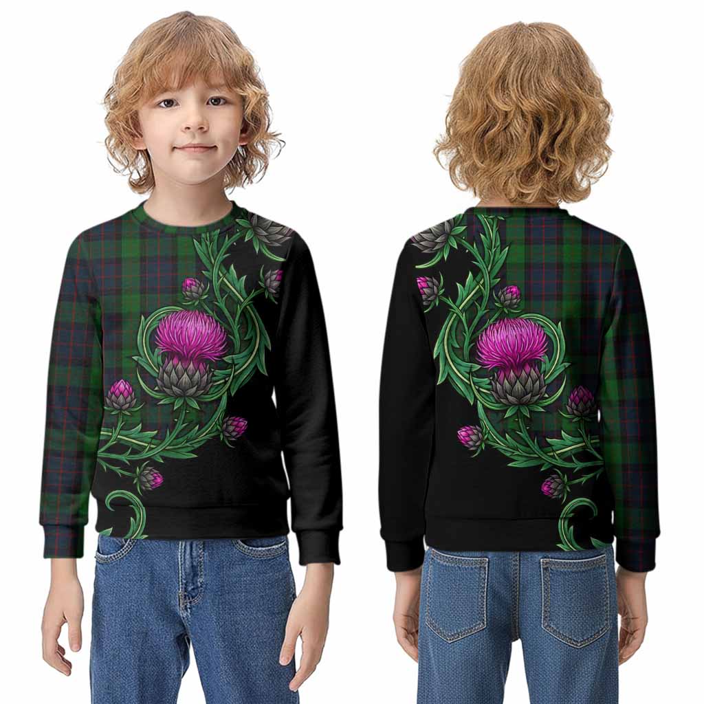 MacWilliam (McWilliam) Tartan Kid Knitted Sweatshirt Resilient Scottish Thistle - Tartan Vibes Clothing