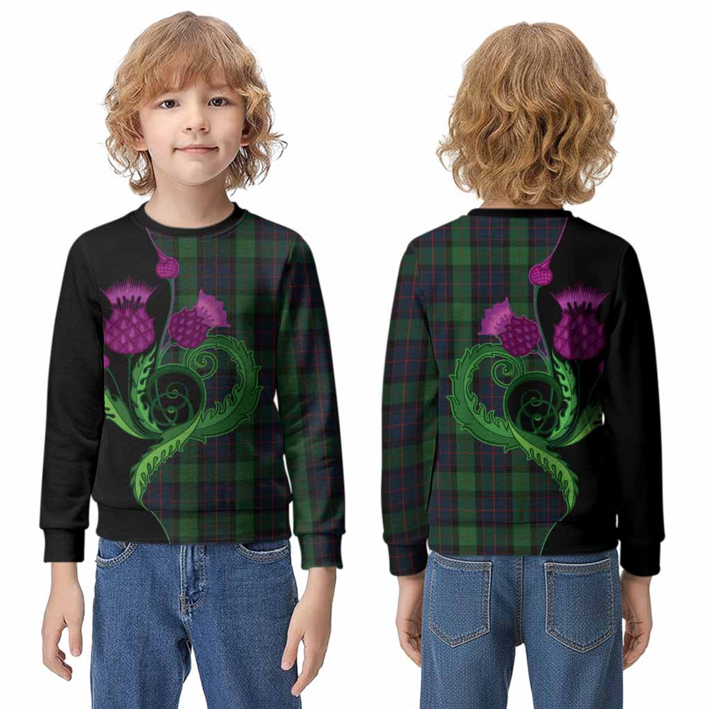 MacWilliam (McWilliam) Tartan Kid Knitted Sweatshirt Traditional Scottish Thistle