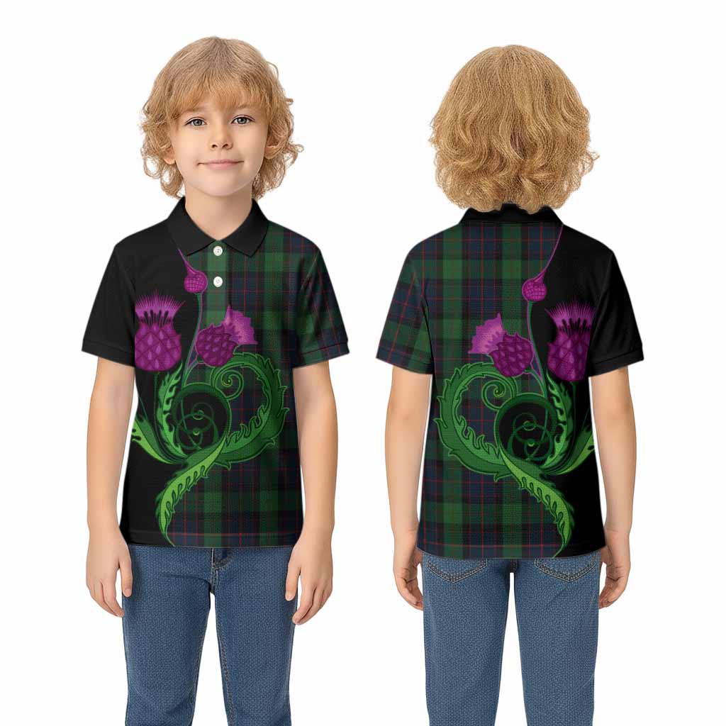 MacWilliam (McWilliam) Tartan Kid Polo Shirt Traditional Scottish Thistle