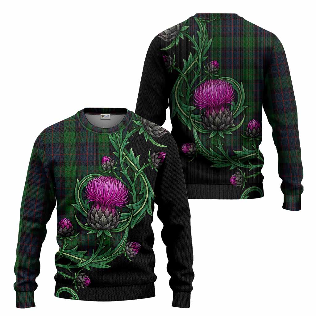 MacWilliam (McWilliam) Tartan Knitted Sweater Resilient Scottish Thistle - Tartan Vibes Clothing