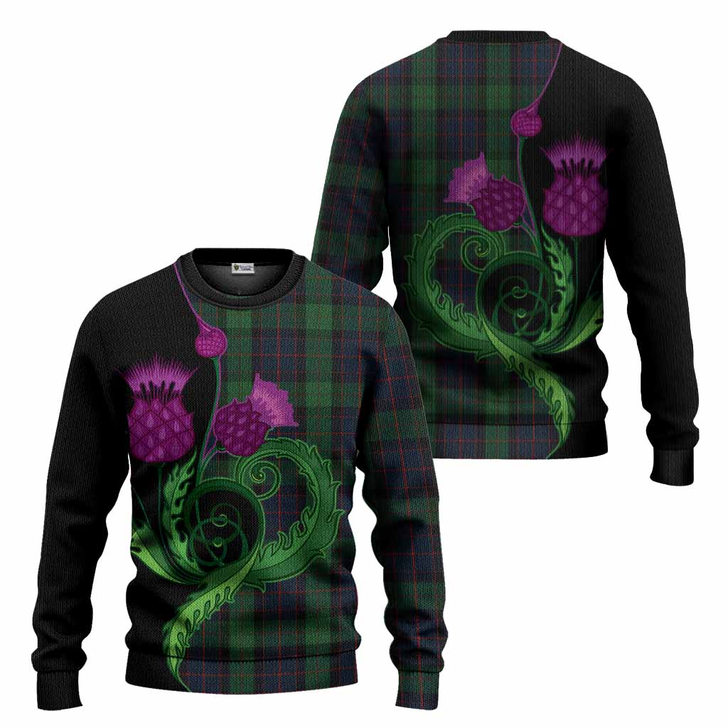 MacWilliam (McWilliam) Tartan Knitted Sweater Traditional Scottish Thistle